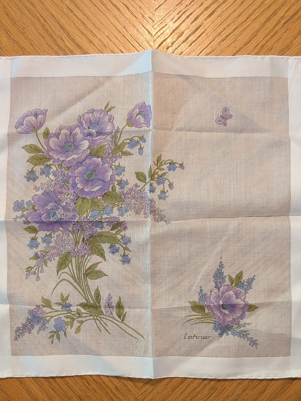 Lavender Vintage Designer Handkerchief Bundle - Picture 4 of 8